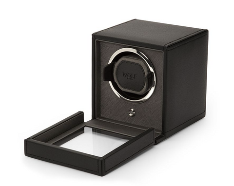 Wolf Cub Single Watch Winder With Cover