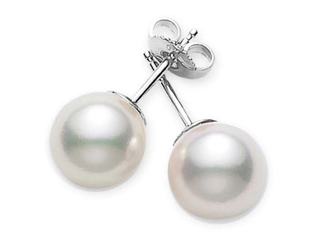 Mikimoto Everyday Essentials 7×7.5mm AA Pearl Stud Earrings