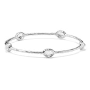 Ippolita Sterling Silver Rock Candy Rock Crystal 5-Stone Bangle Bracelet
