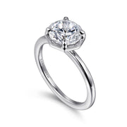 Gabriel & Co Cassi - 14K White Gold Round Diamond Engagement Ring