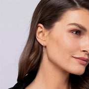 Gabriel & Co. 14K Yellow Gold Linear Diamond Station Stud Earrings