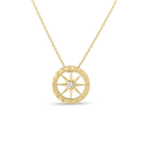 Roberto Coin 18k Yellow Gold Compass Necklace
