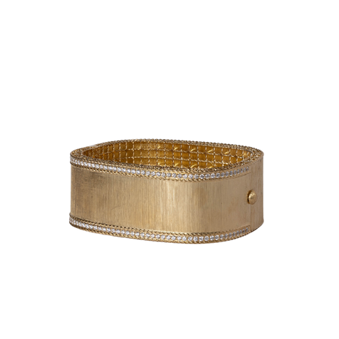 Roberto Coin 18k Yellow Gold Princess Satin Square Bangle Bracelet
