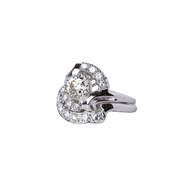 14k White Gold Vintage Diamond Ring