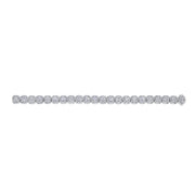 Platinum Cushion Cut Diamond Halo Bracelet - 21.33cttw