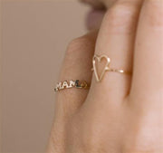 Zoe Chicco 14k yellow Gold "MAMA" Ring
