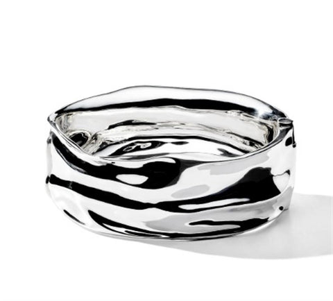 Ippolita Classico Crush Wide Hinged Bangle - 925 Silver