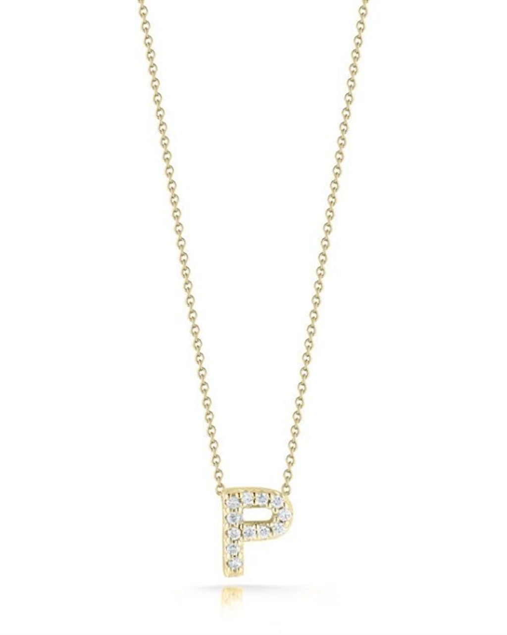 Roberto Coin 18K Tiny Treasures Diamond Love Letter Necklace