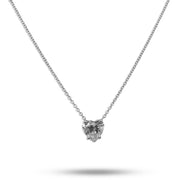 Jewelers Trade Shop 1.39ct Heart Shape Diamond Solitaire Necklace