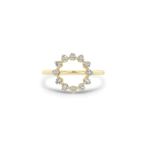Zoe Chicco 14k Prong Diamond Circle Ring