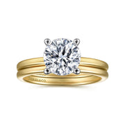 Gabriel & Co.14K Yellow Gold Soliatire Engagement Ring Mounting
