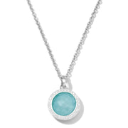 Ippolita Lollipop Turquoise & Diamond Halo Mini Pendant Necklace