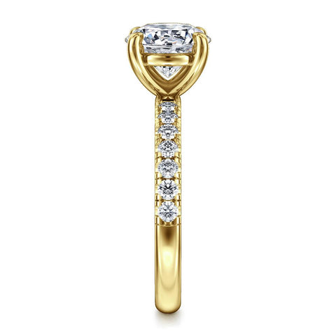 Gabriel & Co. Winslow - 14K Yellow Gold Diamond Engagement Ring Mounting - .34cttw