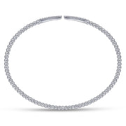 Gabriel & Co. 14k White Gold Bujukan Diamond Open Cuff Bracelet - .26cttw