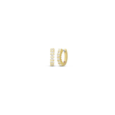 Roberto Coin Perfect Diamond Hoop Earrings, 15mm