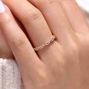 Gabriel & Co. 14k Yellow Gold Bujukan Diamond Marquise Ring - .10cttw