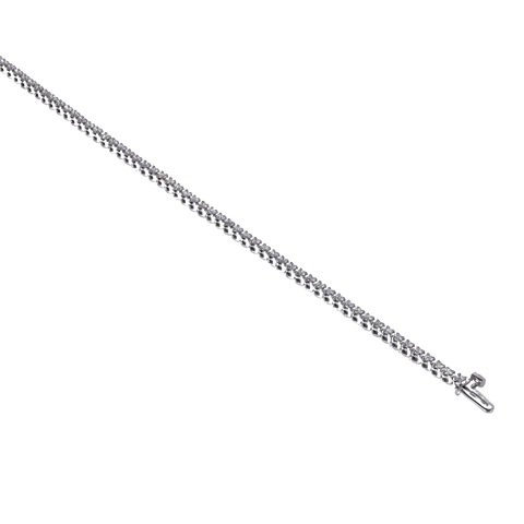 14k White Gold Diamond Tennis Bracelet - 6.00cttw