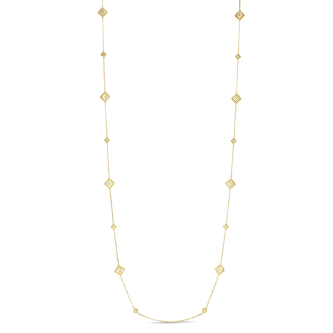 Roberto Coin Palazzo Ducale Long Diamond Station Necklace