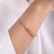 Gabriel & Company 14K Yellow Gold Twisted Rope Bangle Bracelet