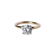 14k Yellow Gold 1.68ct Round Diamond Solitaire Engagement Ring