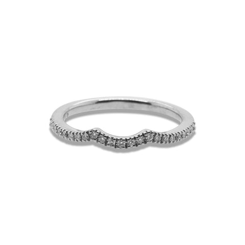 Contoured Diamond Band