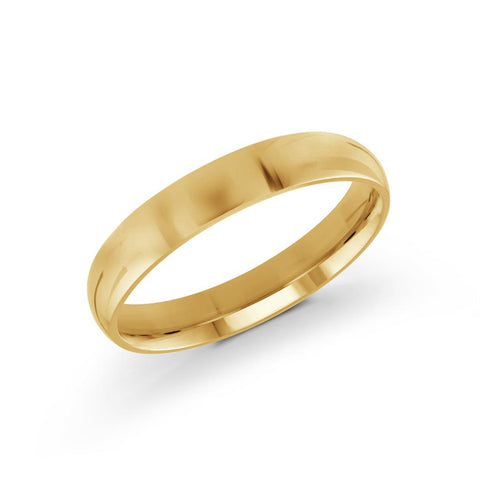 14K Yellow Gold 4mm Comfort Fit Wedding Band