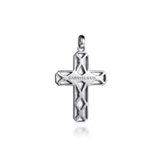 Gabriel & Co 925 Sterling Silver Geometric Cross Pendant