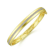 Gabriel & Co 14k Yellow Gold Diamond Bangle Bracelet - .44cttw