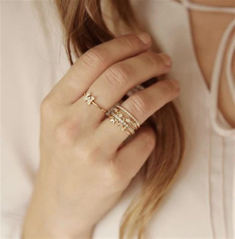 Zoe Chicco 14k yellow Gold "MAMA" Ring