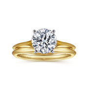 Gabriel & Co Ellis - 14K White-Yellow Gold Round Diamond Engagement Ring