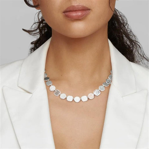 Ippolita Classico Hammered Surface Flexible Necklace - 925 Silver