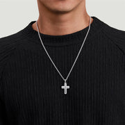 Gabriel & Co. 925 Sterling Silver Brushed Cross Pendant