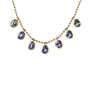 Lauren K. 18k Yellow Gold Tanzanite Beaded Necklace