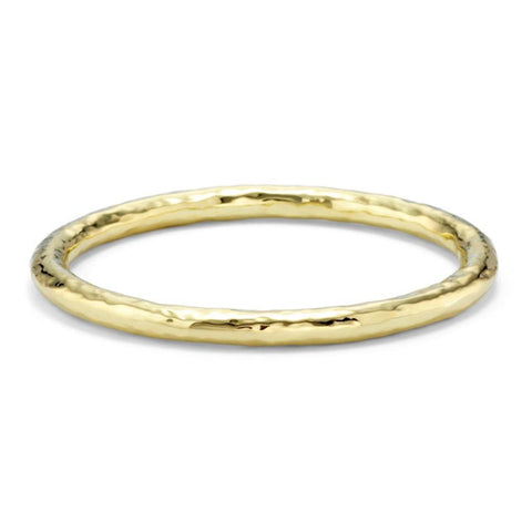 Ippolita Classico Large Hammered Bangle in 18K Gold