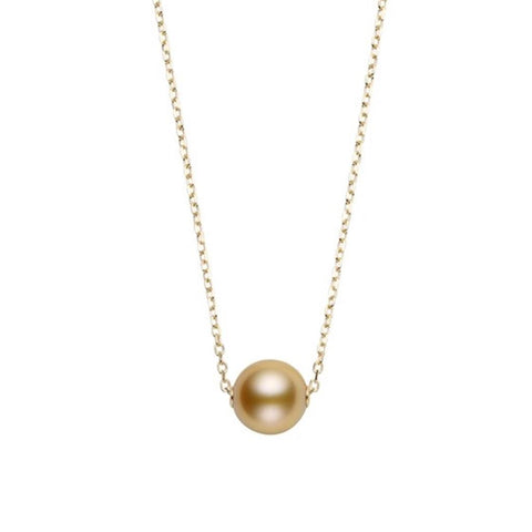 Mikimoto Golden South Sea Cultured Single Pearl Pendant