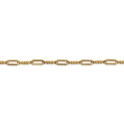 Gabriel & Co. 14k Yellow Gold Bujukan Beaded and Link Chain Bracelet