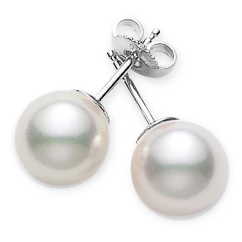 Mikimoto Everyday Essentials 7×7.5mm A+ Pearl Stud Earrings
