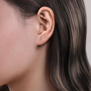 Gabriel & Co 14K Yellow Gold Diamond Bujukan Stud Earrings