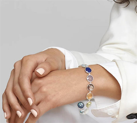 Ippolita Lollipop All-Stone Flexible Bracelet - 925 Silver in Brezza