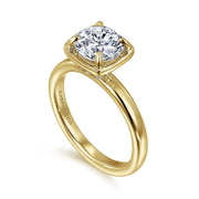 Gabriel & Co. Deedie - 14K Yellow Gold Round Diamond Engagement Ring