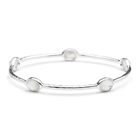 Ippolita Sterling Silver 5-Stone Mother-of-Pearl Bangle Bracelet