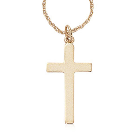 Yellow Gold Cross Necklace