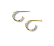 Ippolita 18k Yellow Gold Diamond Stardust Huggie Hoop Earrings