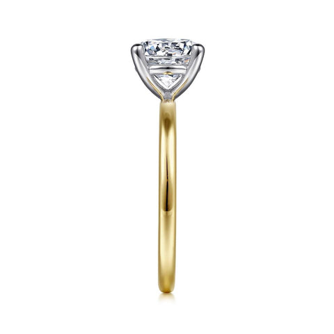 Gabriel & Co.14K Yellow Gold Soliatire Engagement Ring Mounting