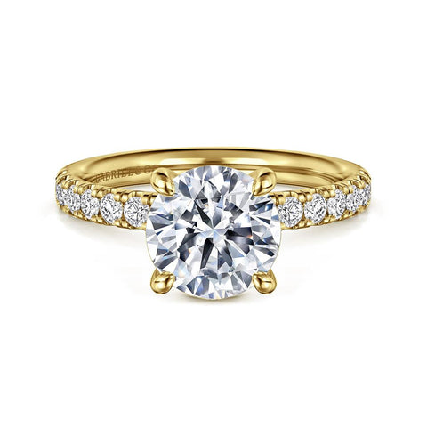 Gabriel & Co. Winslow - 14K Yellow Gold Diamond Engagement Ring Mounting - .34cttw