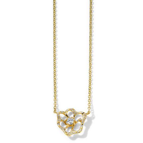 Ippolita Flora Necklace in 18K Gold with Diamonds