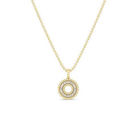 Roberto Coin Siena Circle Diamond Necklace - .40cttw