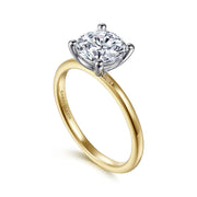 Gabriel & Co.14K Yellow Gold Soliatire Engagement Ring Mounting