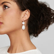 Ippolita Large Mixed-Cut Snowman Earrings in Sterling Silver