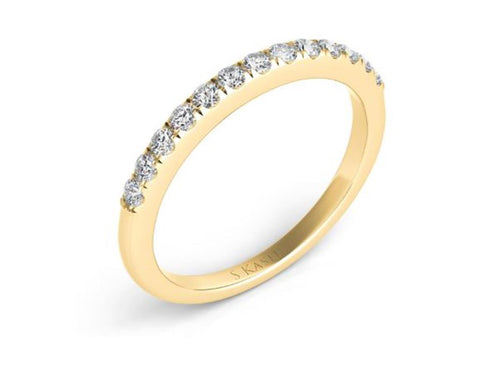 14K Yellow Gold Prong Set Diamond Band - .24cttw